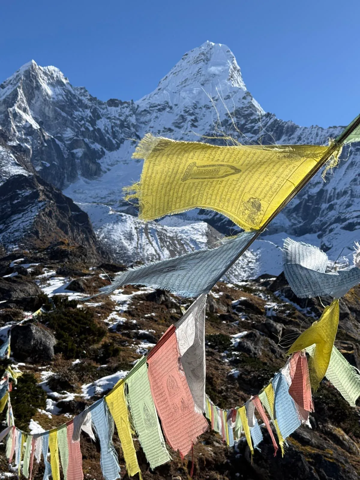 Clear view of Ama Dablam from Ama Dablam Base Camp on 11 October 2026